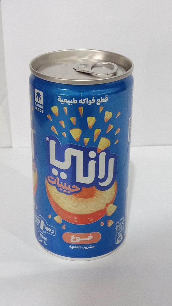 [15265] راني عصير حبيبات خوخ 180مل *24حبة